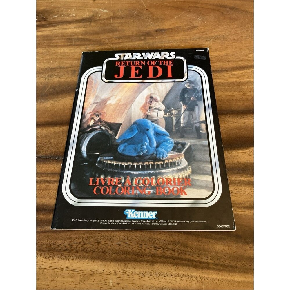VINTAGE STAR WARS Return of the Jedi COLORING BOOK